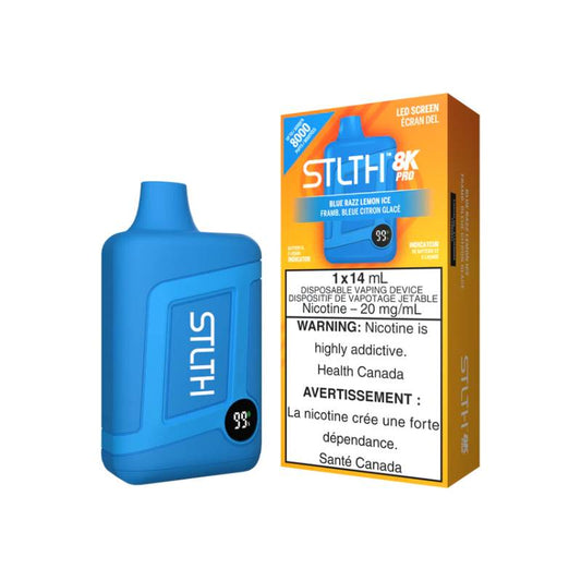 STLTH 8K PRO BLUE RAZZ LEMON ICE | Buy Online | Best Vaping Experience | Long-Lasting Flavor & Performance