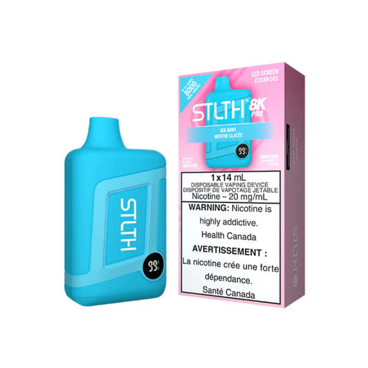 STLTH 8K PRO ICE MINT | Buy Online | Best Vaping Experience | Long-Lasting Flavor & Performance