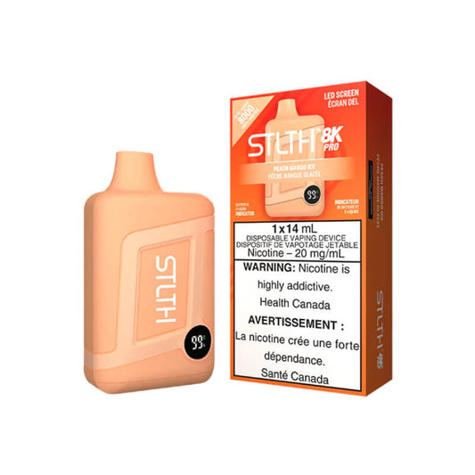 STLTH 8K PRO PEACH MANGO ICE | Buy Online | Best Vaping Experience | Long-Lasting Flavor & Performance