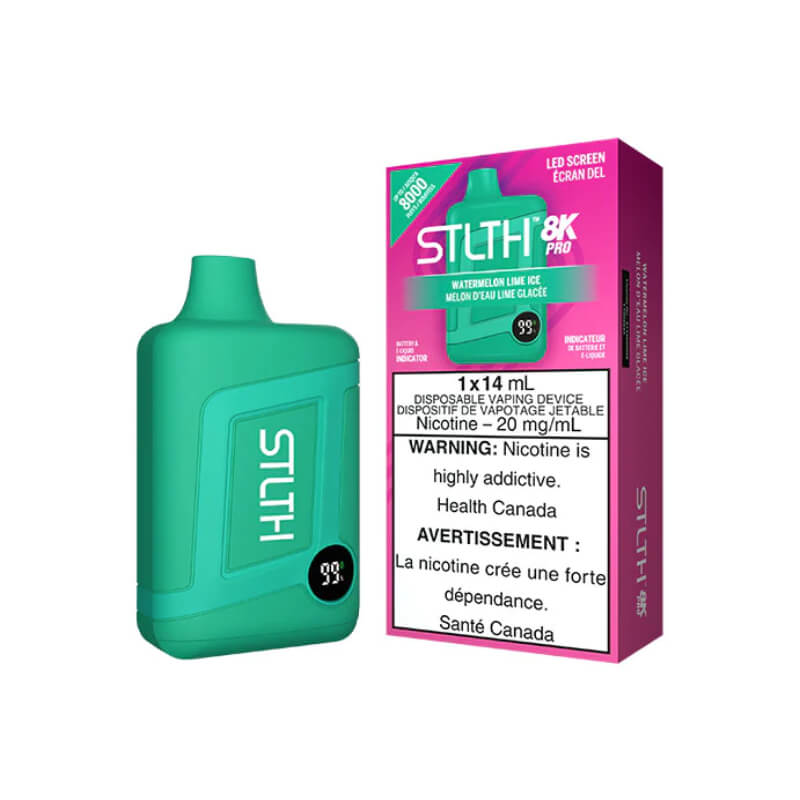 STLTH 8K PRO WATERMELON LIME ICE | Buy Online | Best Vaping Experience | Long-Lasting Flavor & Performance