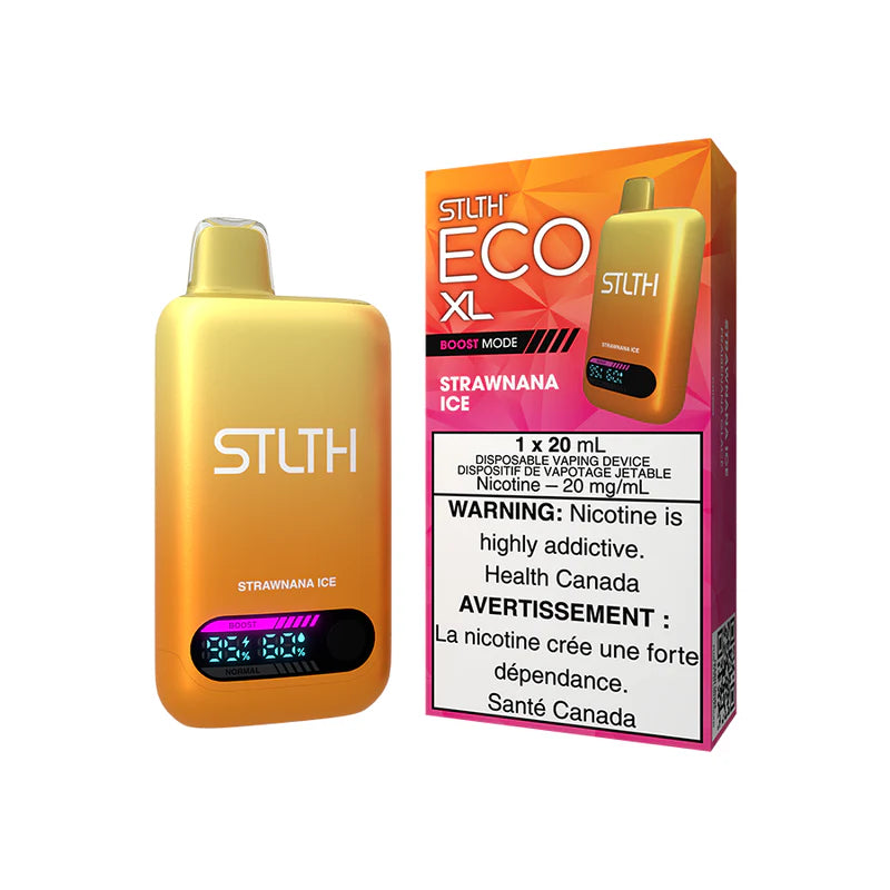 STLTH ECO XL vape device and packaging on a white background