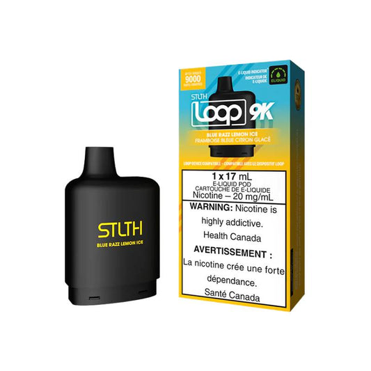 STLTH LOOP 9K PODS - BLUE RAZZ LEMON ICE, 17ML