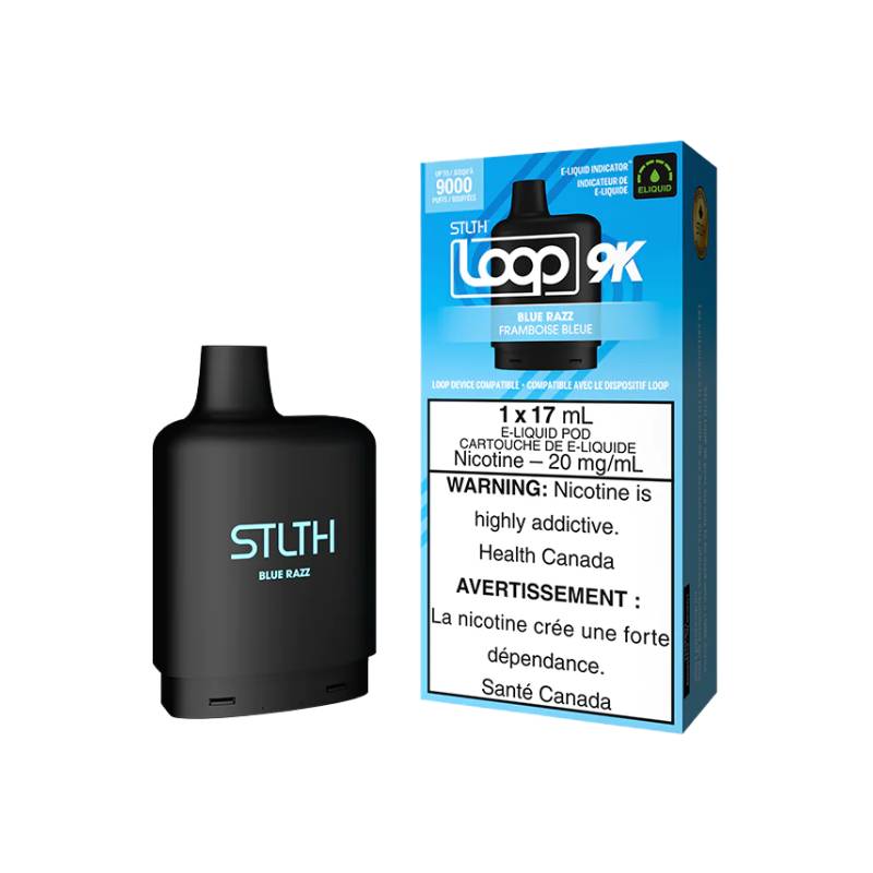 STLTH LOOP 9K PODS - BLUE RAZZ, 17ML