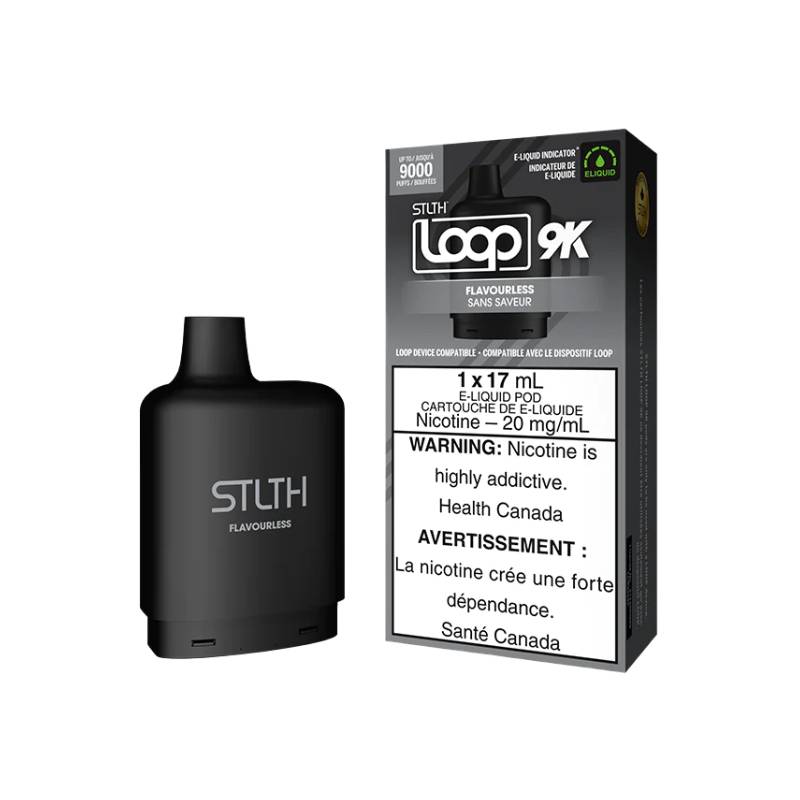 STLTH LOOP 9K PODS - FLAVOURLESS, 17ML