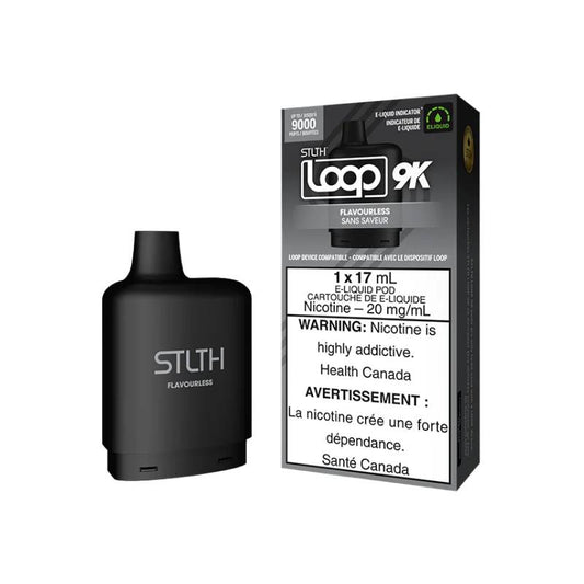 STLTH LOOP 9K PODS - FLAVOURLESS, 17ML | Buy Online | Best Vaping Experience | Long-Lasting Flavor & Performance