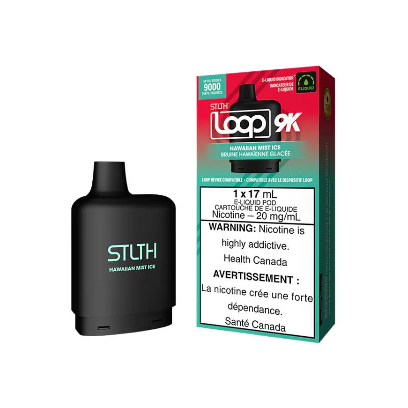 STLTH LOOP 9K PODS - HAWAIIAN MIST ICE, 17ML | Buy Online | Best Vaping Experience | Long-Lasting Flavor & Performance