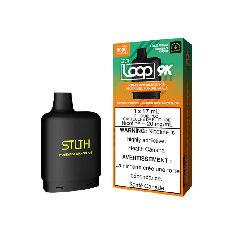 STLTH LOOP 9K PODS - HONEYDEW MANGO ICE, 17ML | Buy Online | Best Vaping Experience | Long-Lasting Flavor & Performance