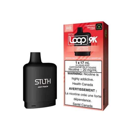 STLTH LOOP 9K PODS - JUICY PEACH, 17ML | Buy Online | Best Vaping Experience | Long-Lasting Flavor & Performance