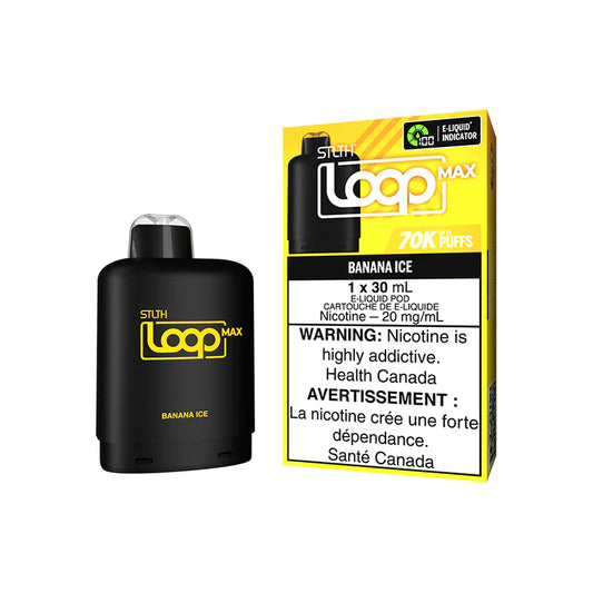 STLTH Loop Max Banana Ice Packaging and Pod