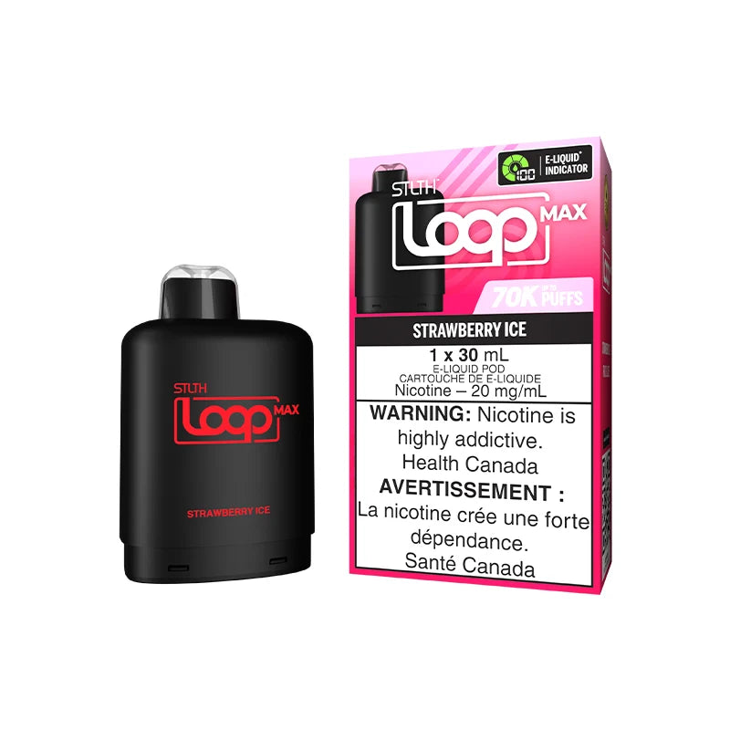 LOOP MAX STRAWBERRY ICE POD PACKAGING