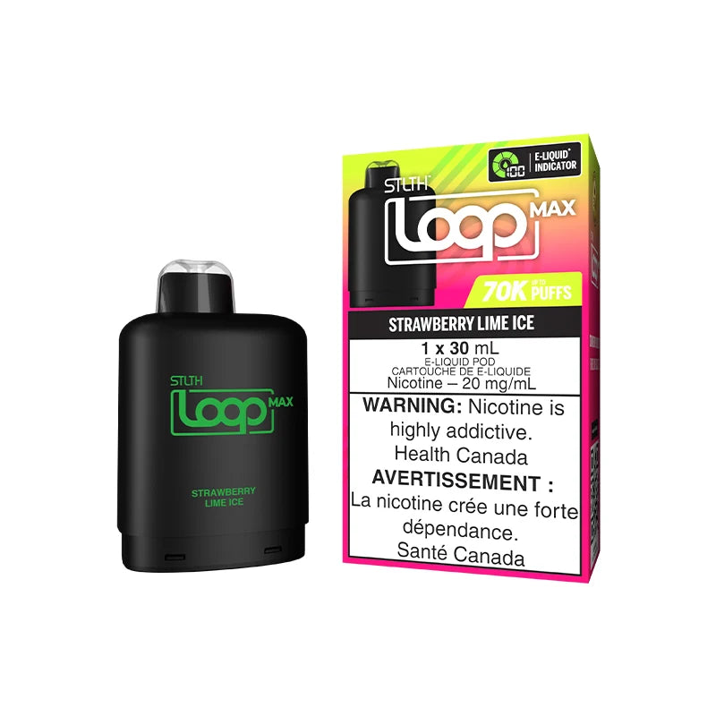 STLTH LOOP MAX STRAWBERRY LIME ICE PACKAGING