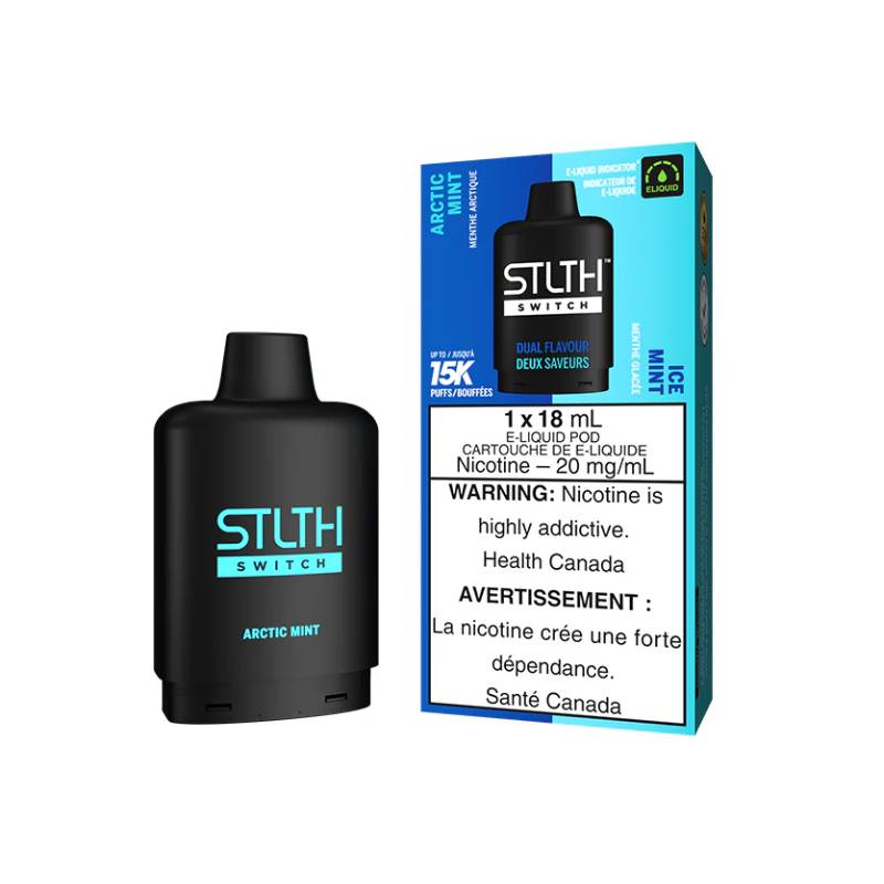 STLTH SWITCH POD - ARCTIC MINT & MINT ICE, 18ML | Buy Online | Best Vaping Experience | Long-Lasting Flavor & Performance