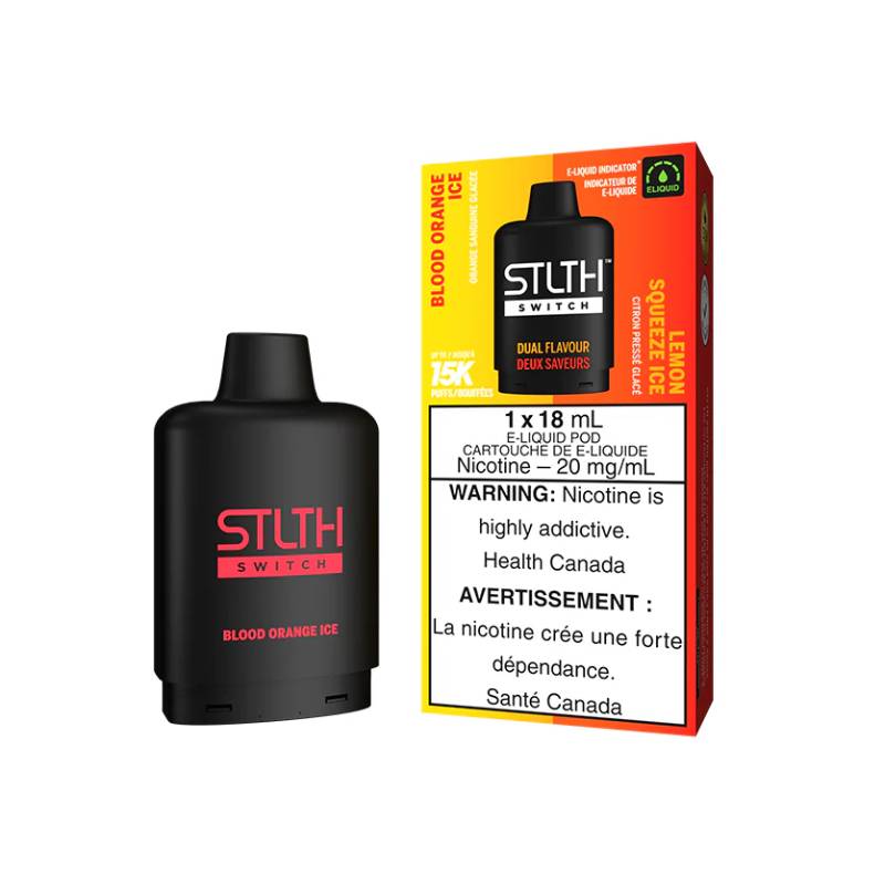 STLTH SWITCH POD - BLOOD ORANGE ICE & LEMON SQUEEZE ICE, 18ML