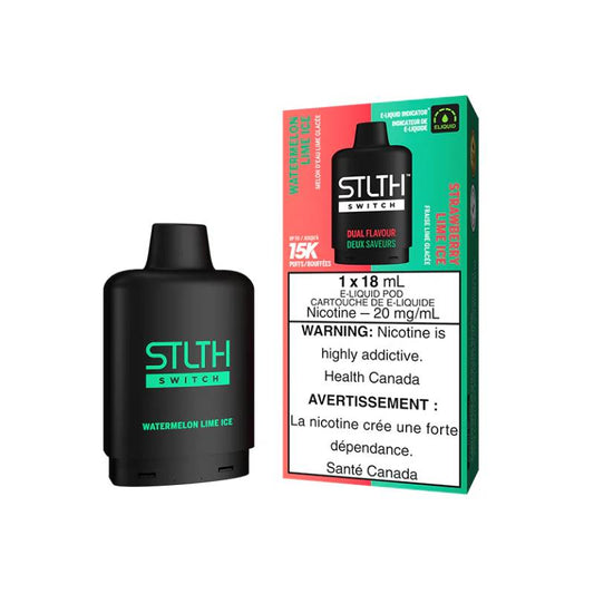 STLTH SWITCH POD - WATERMELON LIME ICE & STRAWBERRY LIME ICE, 18ML | Buy Online | Best Vaping Experience | Long-Lasting Flavor & Performance