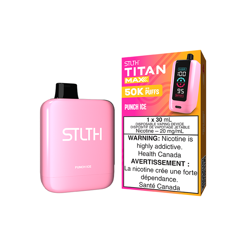 STLTH TITAN MAX DISPOSABLE - PUNCH ICE | Buy Online | Best Vaping Experience | Long-Lasting Flavor & Performance