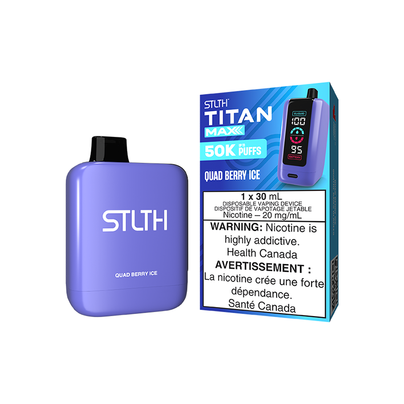 STLTH TITAN MAX DISPOSABLE - QUAD BERRY ICE | Buy Online | Best Vaping Experience | Long-Lasting Flavor & Performance