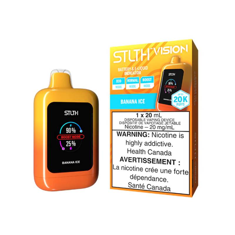 STLTH - VISION BANANA ICE 20K DISPOSABLE VAPE, 20ML