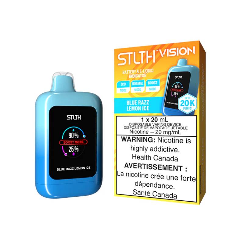 STLTH - VISION BLUE RAZZ LEMON ICE 20K DISPOSABLE VAPE, 20ML