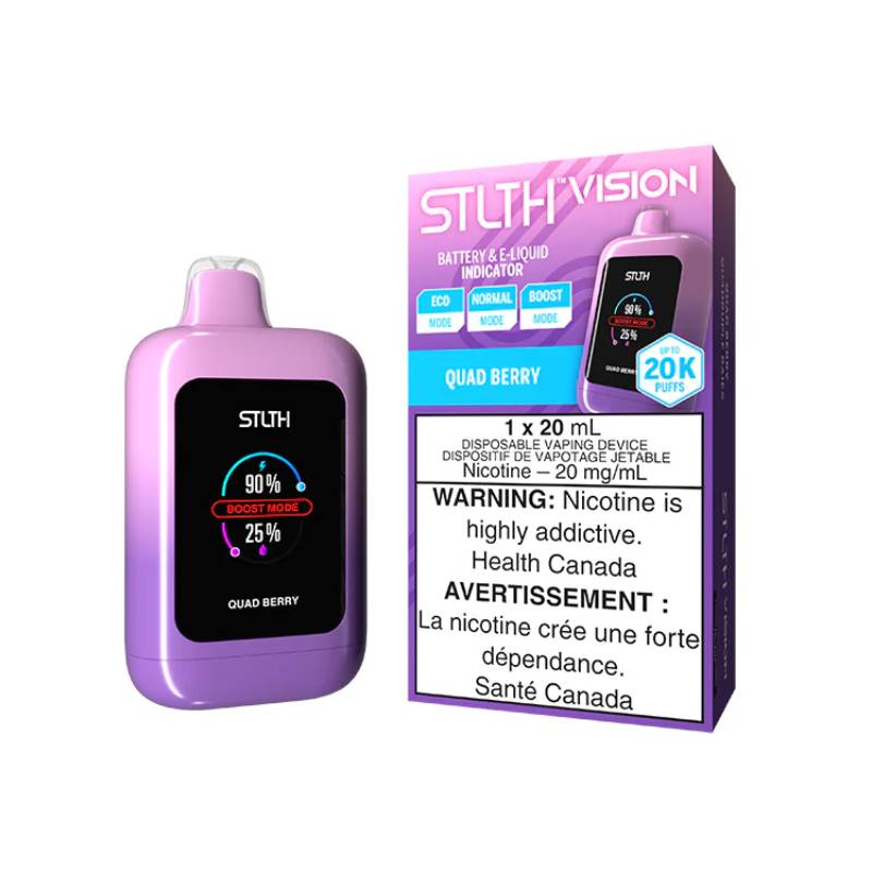 STLTH - VISION QUAD BERRY 20K DISPOSABLE VAPE, 20MG/ML