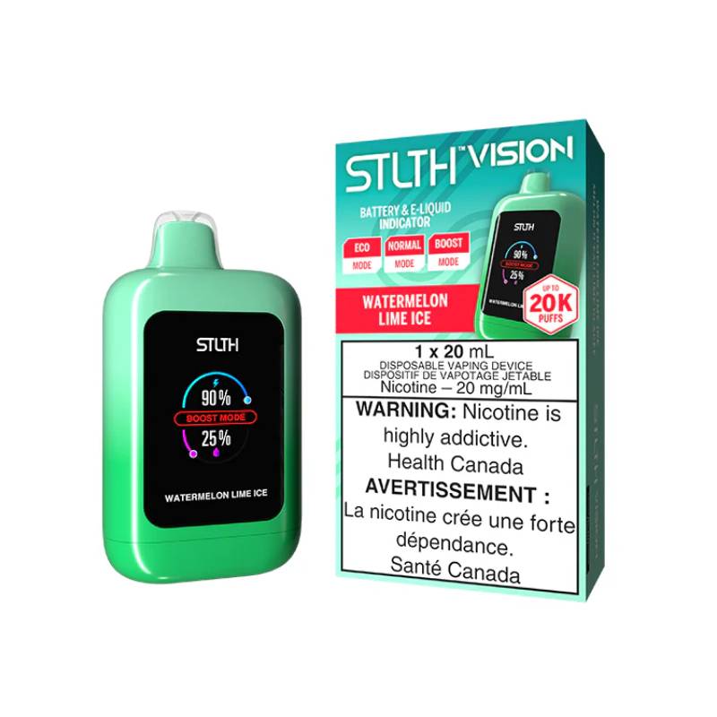 STLTH - VISION WATERMELON LIME ICE 20K DISPOSABLE VAPE, 20ML