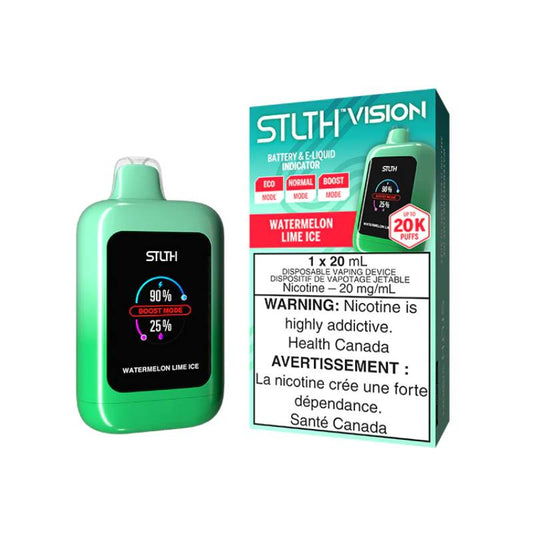 STLTH - VISION WATERMELON LIME ICE 20K DISPOSABLE VAPE, 20ML