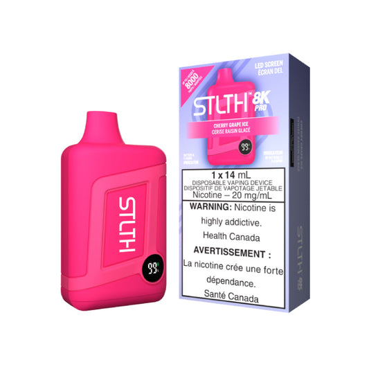 STLTH 8K PRO CHERRY GRAPE ICE | Buy Online | Best Vaping Experience | Long-Lasting Flavor & Performance