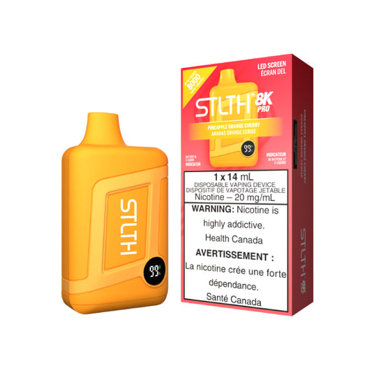 STLTH 8K PRO PINEAPPLE ORANGE CHERRY | Buy Online | Best Vaping Experience | Long-Lasting Flavor & Performance