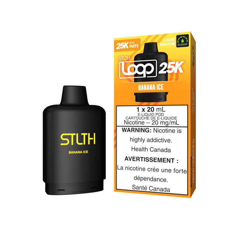 STLTH LOOP 25K POD PACK - BANANA ICE | Buy Online | Best Vaping Experience | Long-Lasting Flavor & Performance