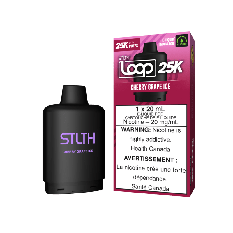 STLTH LOOP 25K POD PACK - CHERRY GRAPE ICE | Buy Online | Best Vaping Experience | Long-Lasting Flavor & Performance