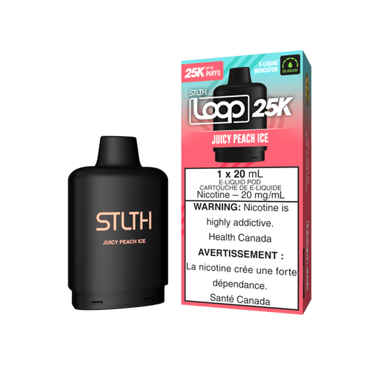 STLTH LOOP 25K POD PACK - JUICY PEACH ICE | Buy Online | Best Vaping Experience | Long-Lasting Flavor & Performance