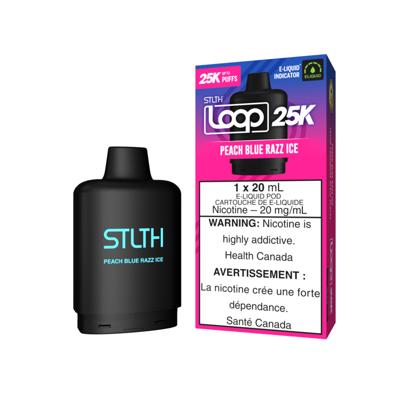 STLTH LOOP 25K POD PACK - PEACH BLUE RAZZ ICE