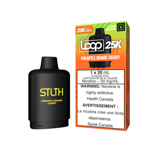 STLTH LOOP 25K POD PACK - PINEAPPLE ORANGE CHERRY | Buy Online | Best Vaping Experience | Long-Lasting Flavor & Performance