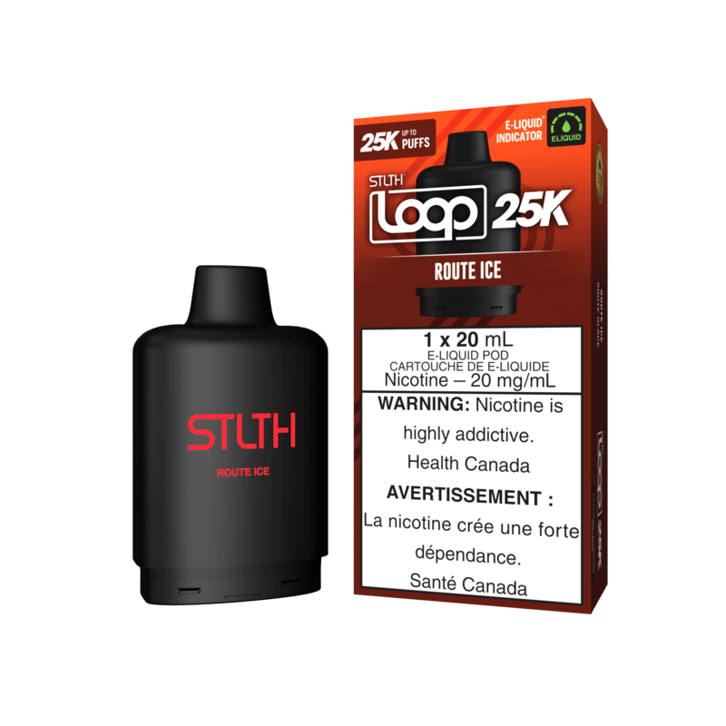 STLTH LOOP 25K POD PACK - ROUTE ICE | Buy Online | Best Vaping Experience | Long-Lasting Flavor & Performance