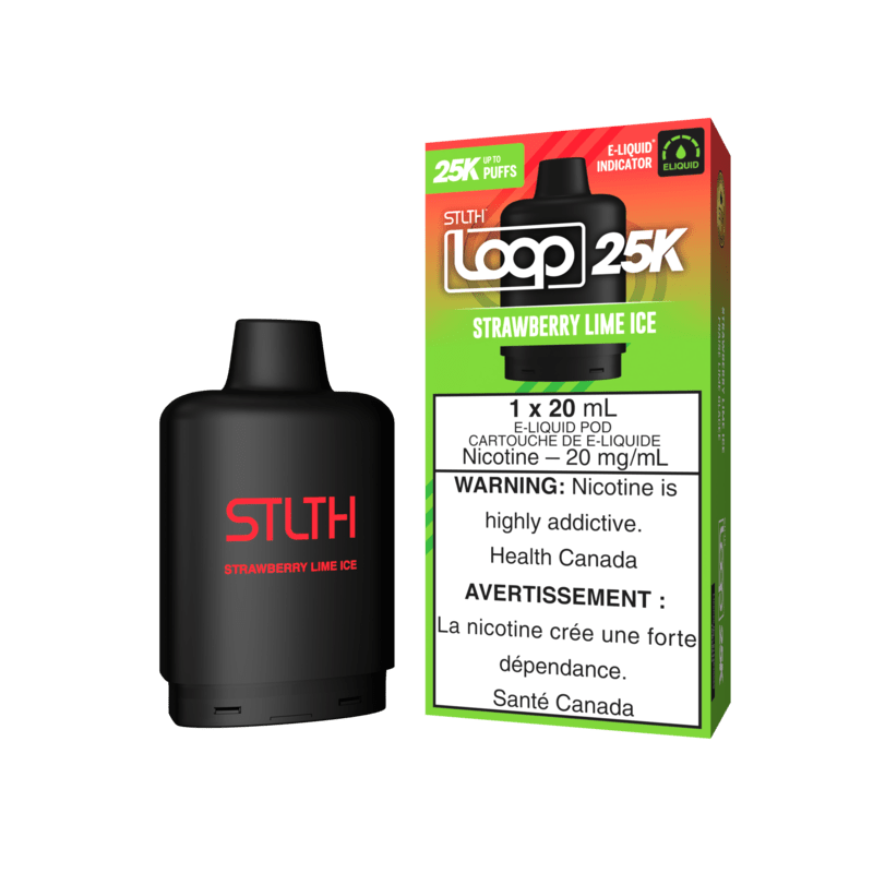 STLTH LOOP 25K POD PACK - STRAWBERRY LIME ICE