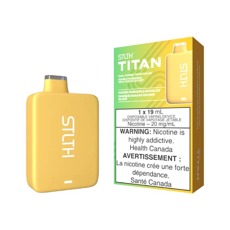 STLTH TITAN DISPOSABLE VAPE - MANGO PINEAPPLE GUAVA ICE, 10000 PUFFS