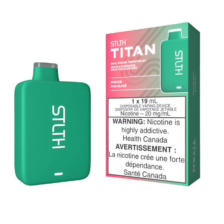 STLTH TITAN DISPOSABLE VAPE - POG ICE, 10000 PUFFS