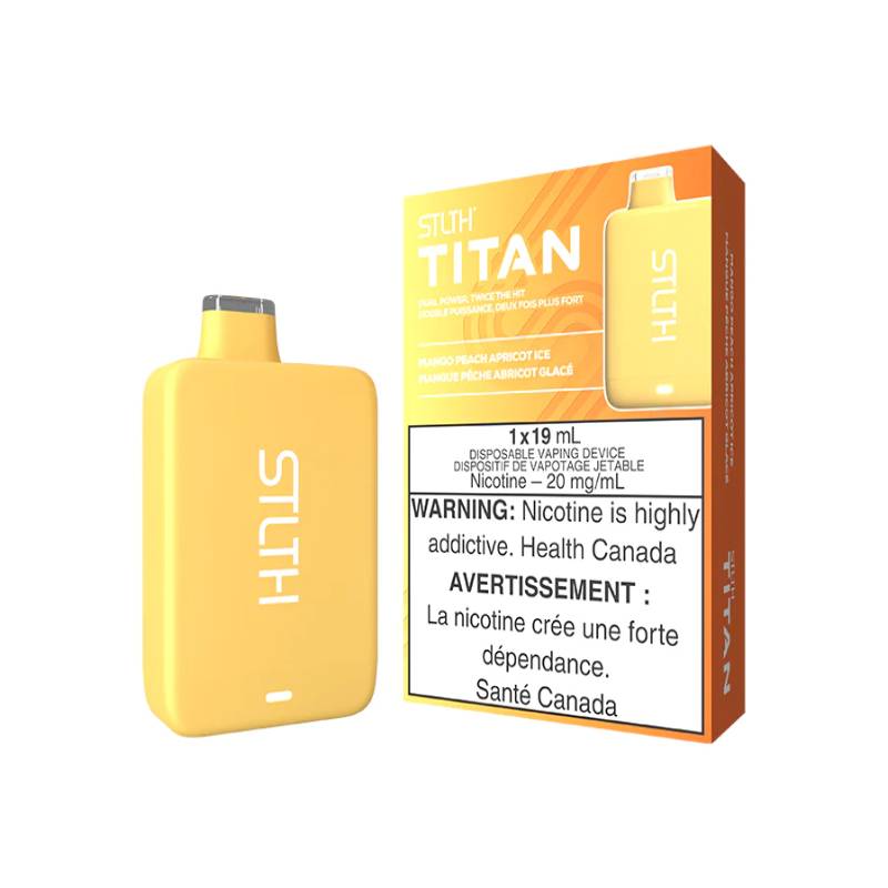 STLTH TITAN DISPOSABLE VAPE - MANGO PEACH APRICOT ICE, 10000 PUFFS