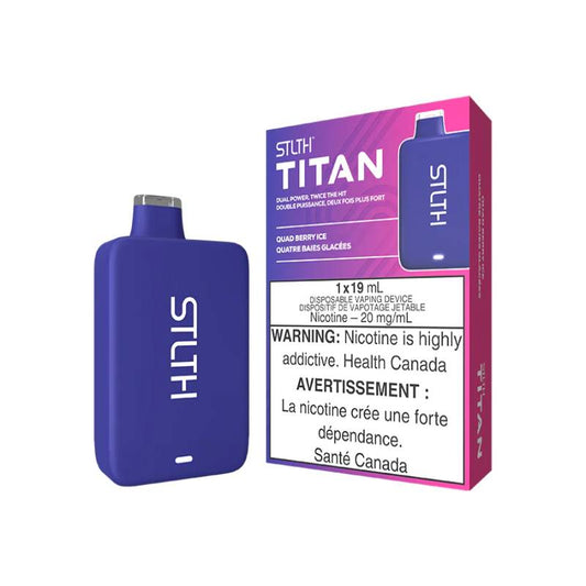 STLTH TITAN DISPOSABLE VAPE - QUAD BERRY ICE, 10000 PUFFS