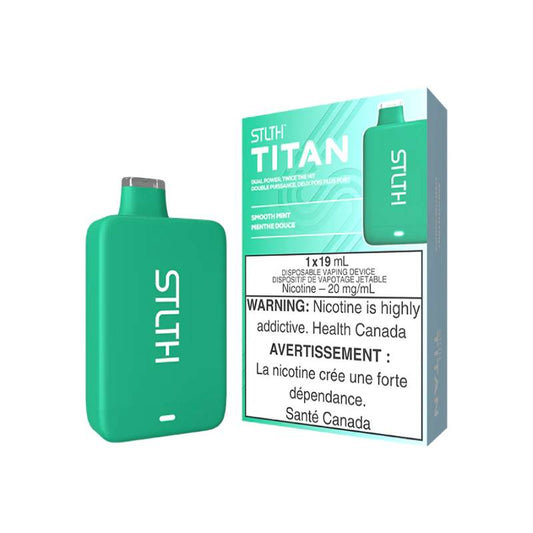 STLTH TITAN DISPOSABLE VAPE - SMOOTH MINT, 10000 PUFFS