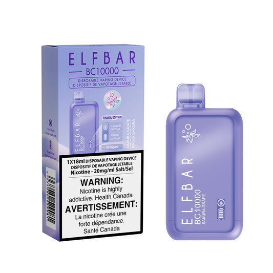 ELF BAR BC10000 Disposable Vape - Sakura Grape | 10,000 Puffs