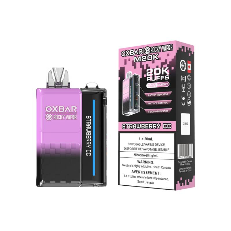 OXBAR M20K DISPOSABLE VAPE - STRAWBERRY CC, 20000 PUFFS | Buy Online | Best Vaping Experience | Long-Lasting Flavor & Performance