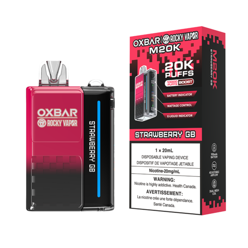 OXBAR M20K DISPOSABLE VAPE - STRAWBERRY GB, 20000 PUFFS