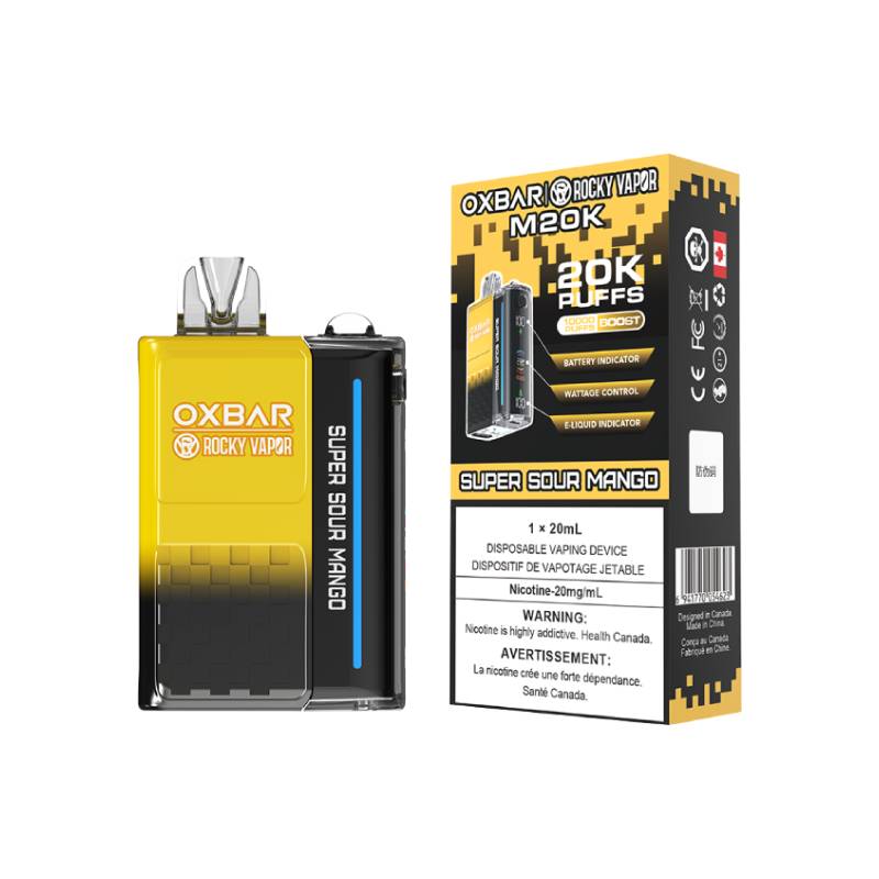 OXBAR M20K DISPOSABLE VAPE - SUPER SOUR MANGO, 20000 PUFFS | Buy Online | Best Vaping Experience | Long-Lasting Flavor & Performance