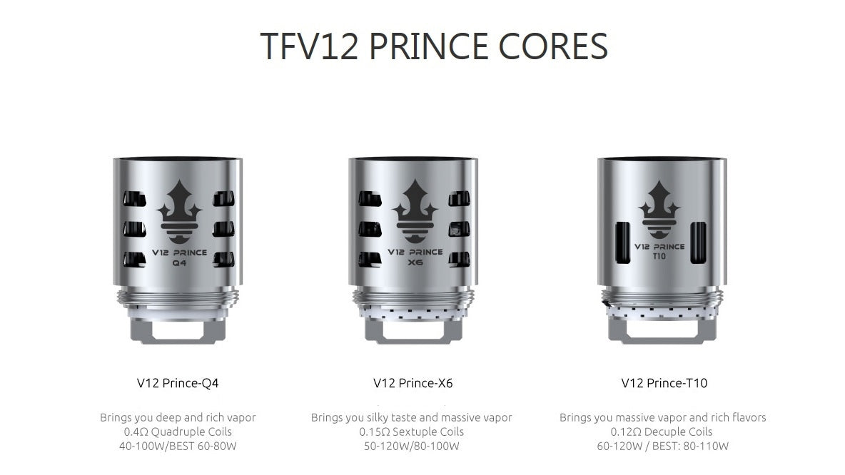 SMOK TFV12 PRINCE TANK REPLACEMENT COILS