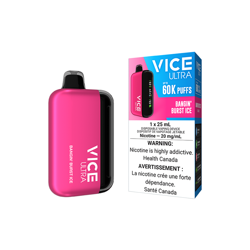 VICE ULTRA 60K DISPOSABLE - BANGIN' BURST ICE | Buy Online | Best Vaping Experience | Long-Lasting Flavor & Performance