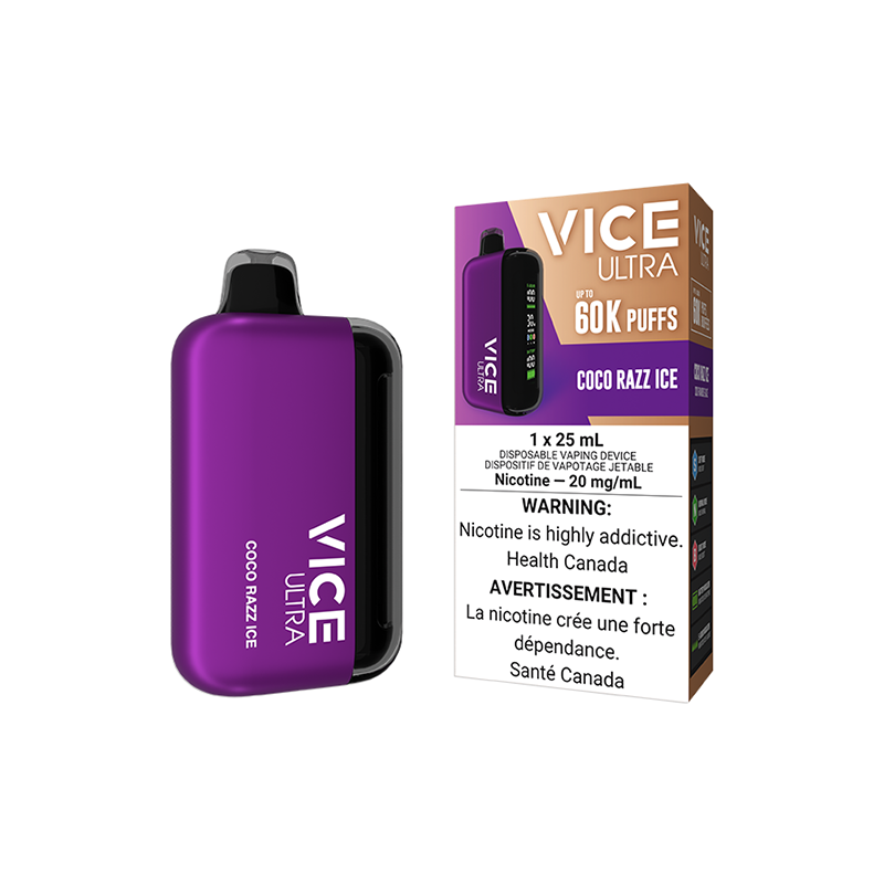 VICE ULTRA 60K DISPOSABLE - COCO RAZZ ICE | Buy Online | Best Vaping Experience | Long-Lasting Flavor & Performance