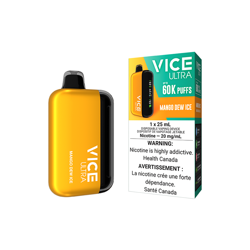 VICE ULTRA 60K DISPOSABLE - MANGO DEW ICE | Buy Online | Best Vaping Experience | Long-Lasting Flavor & Performance