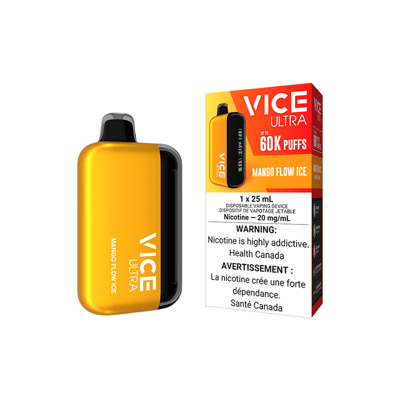 VICE ULTRA 60K DISPOSABLE - MANGO FLOW ICE | Buy Online | Best Vaping Experience | Long-Lasting Flavor & Performance