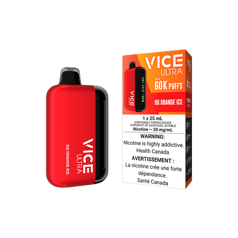 VICE ULTRA 60K DISPOSABLE - OG ORANGE ICE | Buy Online | Best Vaping Experience | Long-Lasting Flavor & Performance