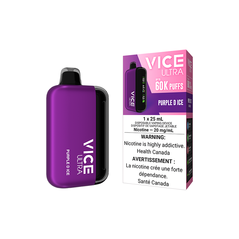 VICE ULTRA 60K DISPOSABLE - PURPLE D ICE | Buy Online | Best Vaping Experience | Long-Lasting Flavor & Performance